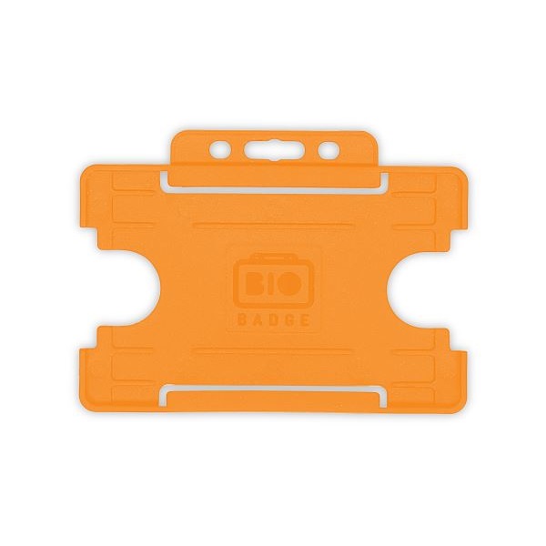 Bilde av Bio badge Cardholder/carrying face open plastic orange (horizontal/landscape). 60270453 (DE,SE,NO,FI,RO,PL)