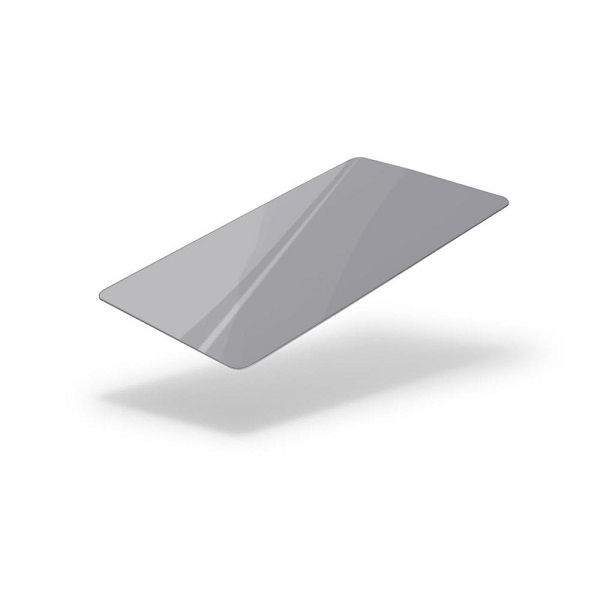 Bilde av Matt silver / gray cards - CR80 (COLOURED CORE). 70102053 (DE,SE,NO,FI,RO,PL)